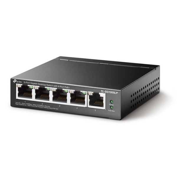 TP-LINK TL-SG1005LP 5-Port Gigabit (4x PoE+) RJ45 mrežno stikalo switch