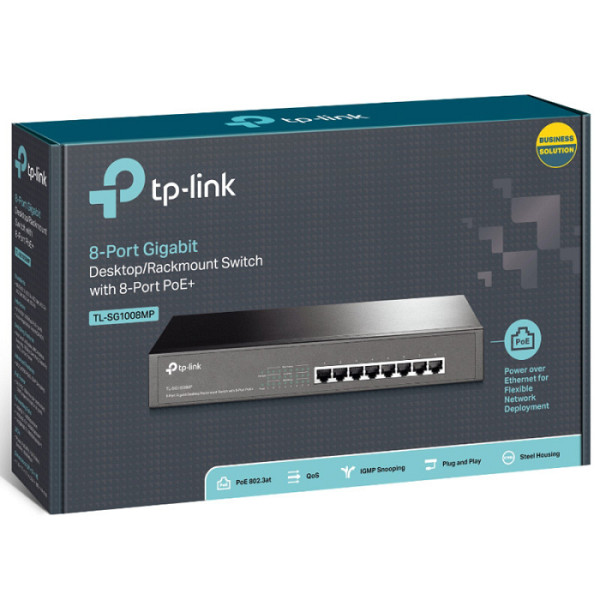 TP-LINK TL-SG1008MP 8-port gigabit PoE+ RJ45 mrežno stikalo switch