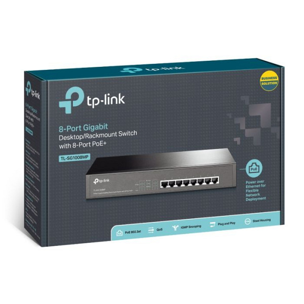 TP-LINK TL-SG1008MP 8-port gigabit PoE+ RJ45 mrežno stikalo switch