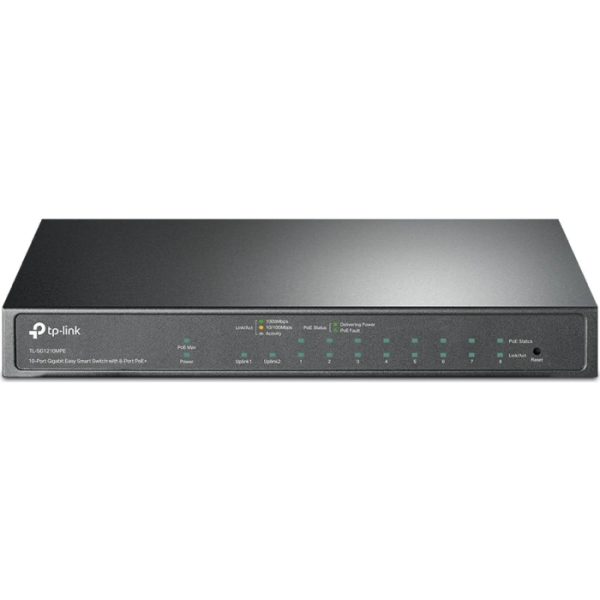 TP-LINK TL-SG1210MPE 10-Port 9x Gigabit (8x PoE+) RJ45 1x Gigabit SFP/RJ45 Combo Easy Smart mrežno stikalo switch