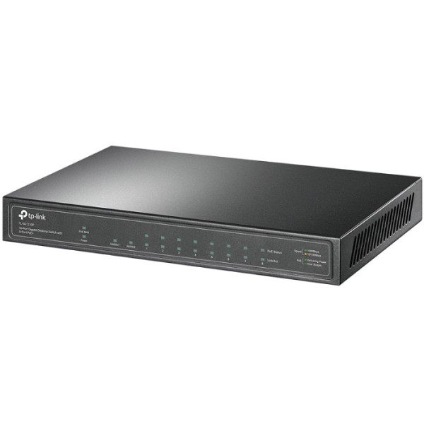 TP-LINK TL-SG1210P 10-port 8x Gigabit PoE+ RJ45 1x Gigabit RJ45 1x Gigabit SFP mrežno stikalo switch
