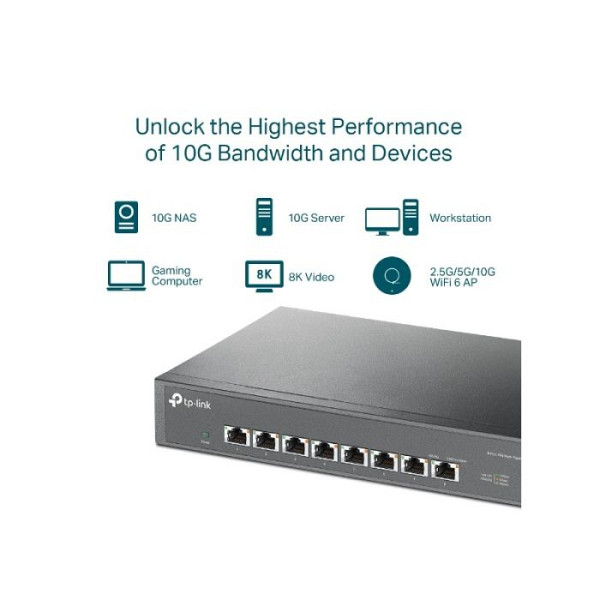 TP-LINK TL-SX1008 8-port 10Gbps RJ45 mrežno stikalo switch