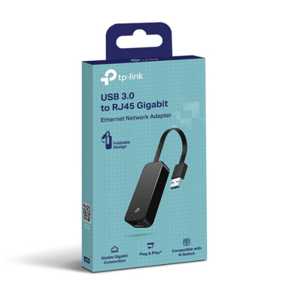 TP-LINK UE306 SuperSpeed Gaming USB3.0 (tip-A) RJ45 Gigabit Ethernet črn adapter