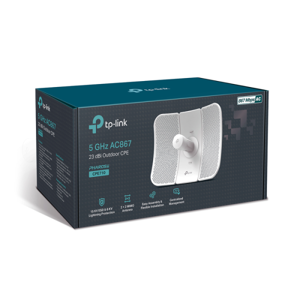 TP-LINK WLAN CPE710 5GHz AC 867Mbps 23dBi zunanja antena / dostopna točka