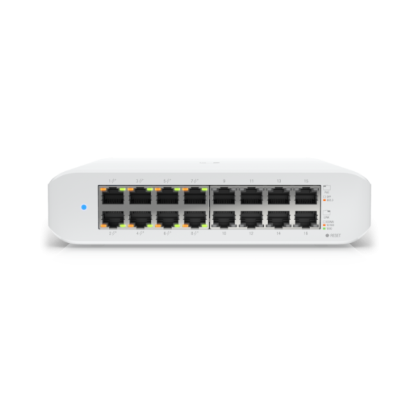 UBIQUITI UniFi Lite 16 PoE 16-port 8x Gigabit PoE+ RJ45 L2 managed mrežno stikalo switch