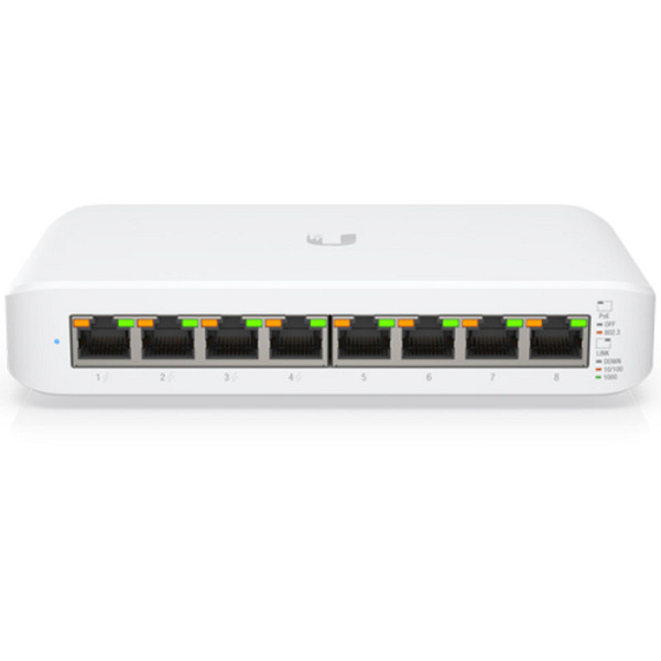UBIQUITI USW-Lite-8-PoE 8x RJ45 gigabit 4x PoE+ UBNT Layer 2 mrežno stikalo-switch