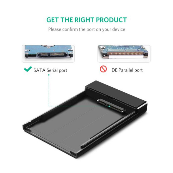 Ugreen 2.5 USB 3.0 na SATA HDD ohišje - box
