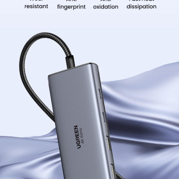 Ugreen 7v1 USB-C HUB HDMI+DP+USB+PD 100W