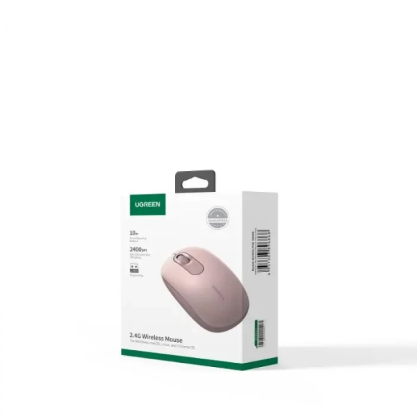 Ugreen 90686 brezžična miška 2.4G - roza