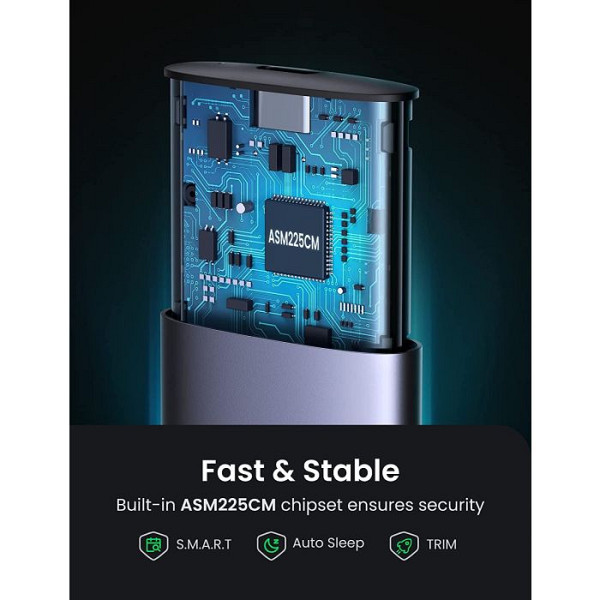 Ugreen M.2 NVMe SSD USB B-Key & M+B Key ohišje za disk