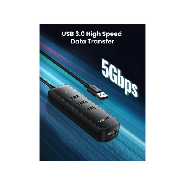 Ugreen USB 3.0 4-portni USB hub, 1M - Box