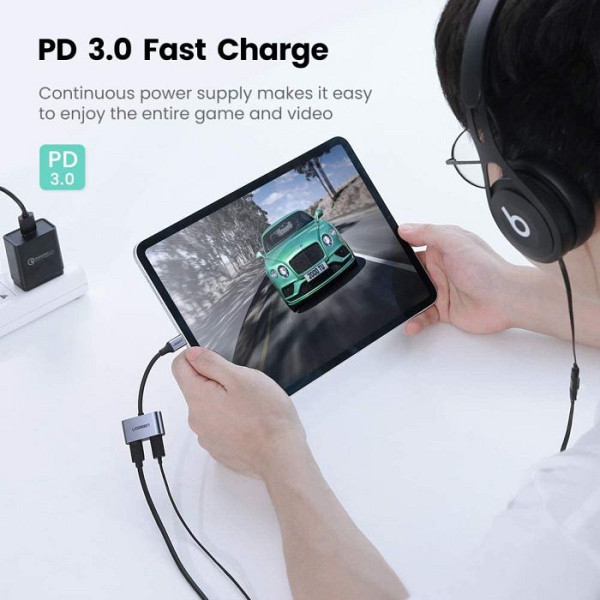UGREEN USB-C v dvojni USB-C Adapter 2v1 - box
