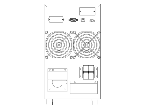 UPS SOCOMEC ITyS-E 6kVA, 5400W, On-line, sinusni izhodni signal, USB, LCD