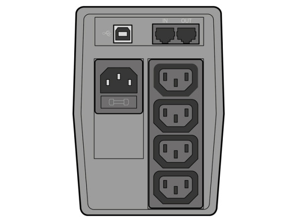 UPS SOCOMEC NeTYS PE 650VA, 360W, Line-interactive, USB