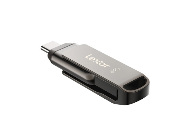 USB ključek Lexar JumpDrive Dual Drive D400, 64GB, USB 3.1 Type-C, 130 MB/s