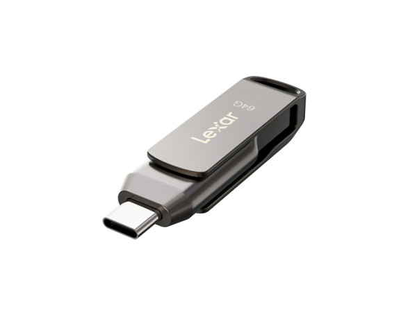 USB ključek Lexar JumpDrive Dual Drive D400, 64GB, USB 3.1 Type-C, 130 MB/s