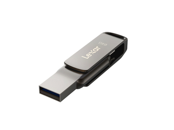 USB ključek Lexar JumpDrive Dual Drive D400, 64GB, USB 3.1 Type-C, 130 MB/s