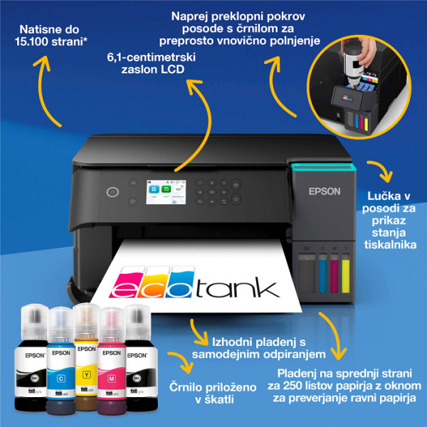 Večfunkcijska brizgalna naprava EPSON EcoTank ITS L6360