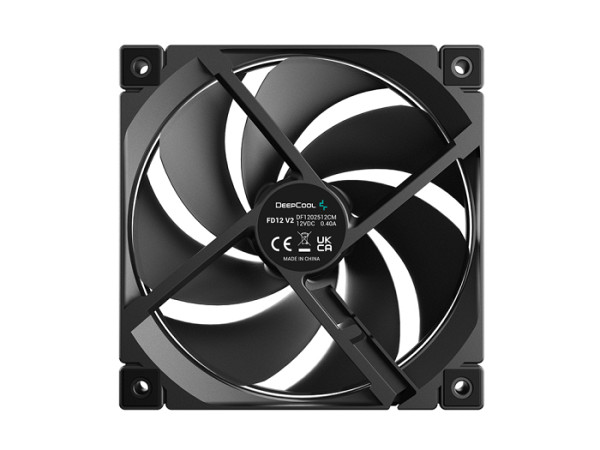 Ventilator za ohišje DeepCool FD12 V2, PWM, 120mm, črn
