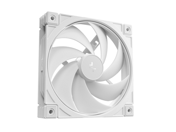Ventilator za ohišje DeepCool FD12 WH V2, PWM, 120mm, bel