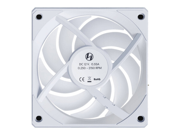 Ventilator za ohišje Lian Li UNI FAN CL Wireless 120 Reverse Blade ARGB PWM 120mm, bel