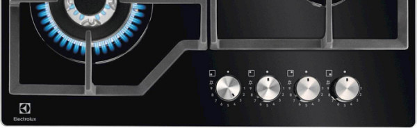 Vgr. kuhalna plošča Electrolux KGG64362K, 4 x plin na steklu