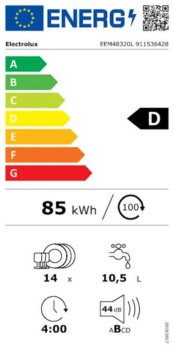 Vgr. pomivalni stroj Electrolux EEM48320L, 60 cm