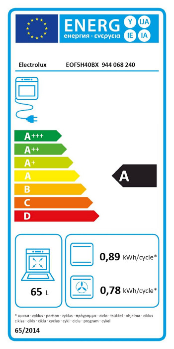Vgradna pečica Electrolux EOF5H40BX, SurroundCook