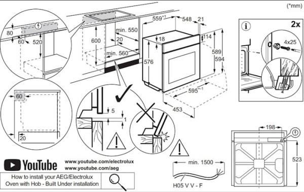 Vgradna pečica Electrolux LOE8P39Z, MealAssist, piroliza