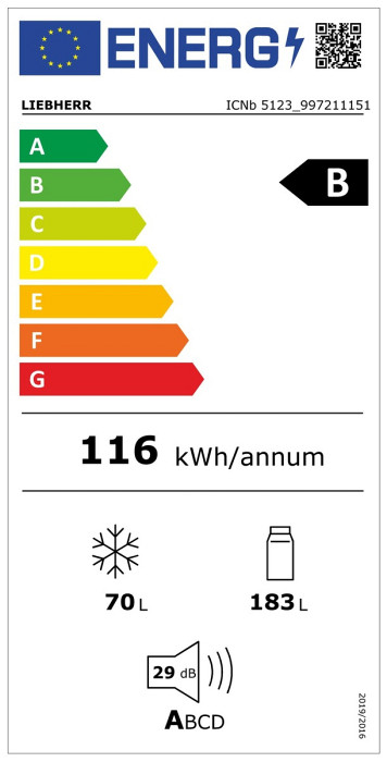 Vgradni kombiniran hladilnik z zamrzovalnikom s sistemom EasyFresh in NoFrost