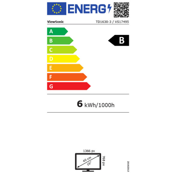 VIEWSONIC TD1630-3 39,62cm (15,6