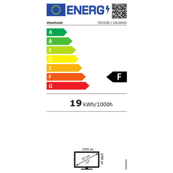 VIEWSONIC TD2230 54,61cm (21,5