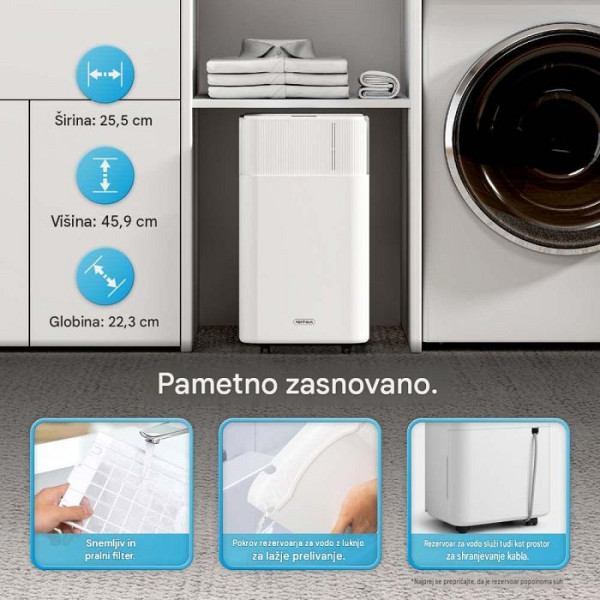 VonHaus 12-litrski energijsko varčen razvlaževalnik zraka s funkcijo sušenja perila