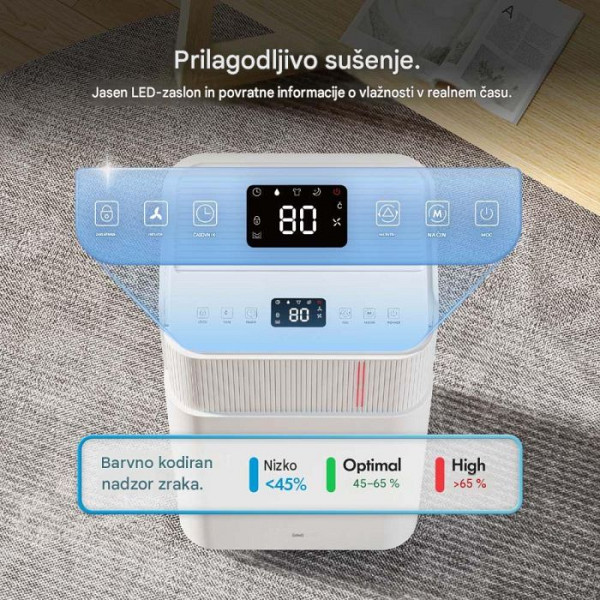 VonHaus 12-litrski energijsko varčen razvlaževalnik zraka s funkcijo sušenja perila