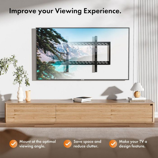 VonHaus 60-120 fiksen TV stenski nosilec do 120kg