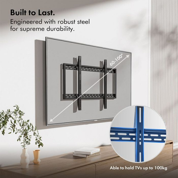 VonHaus 60-120 fiksen TV stenski nosilec do 120kg