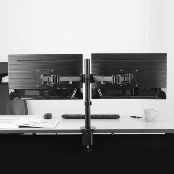 VonHaus dvojni namizni nosilec za dva monitorja (13 - 32)