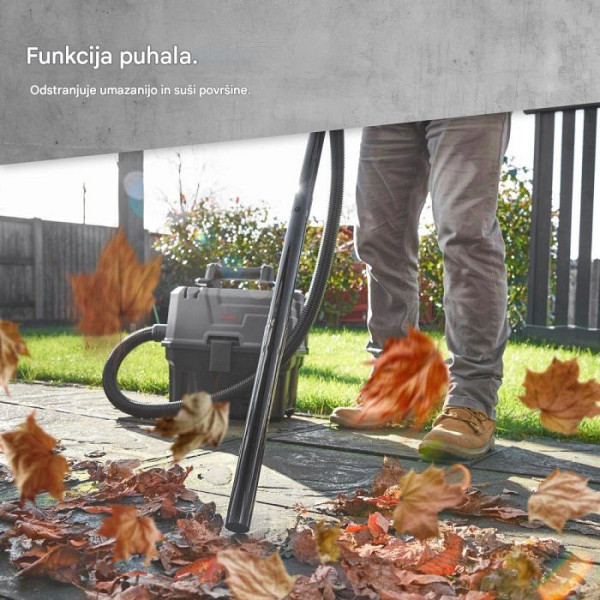 VonHaus mokro-suhi sesalnik 1200 W z 15-litrsko posodo, funkcijo pihanjaVonHaus mokro-suhi sesalnik 1200 W z 15-litrsko posodo in funkcijo pihanja