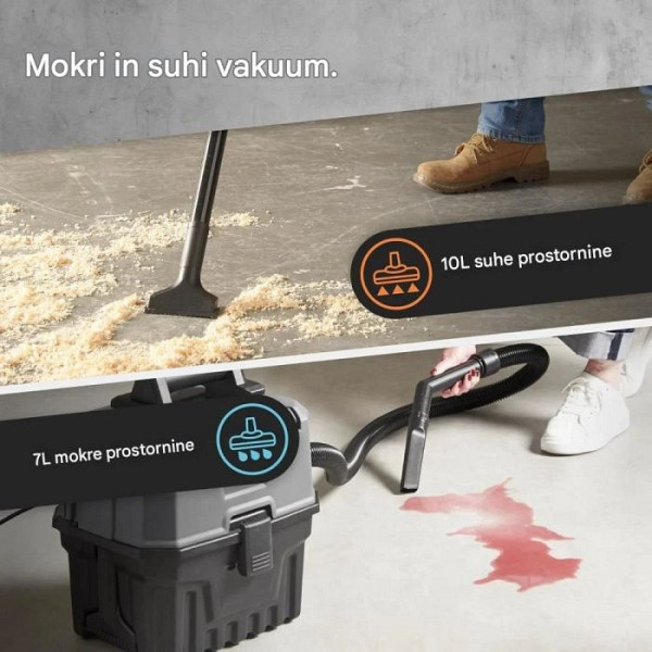 VonHaus mokro-suhi sesalnik 1200 W z 15-litrsko posodo, funkcijo pihanjaVonHaus mokro-suhi sesalnik 1200 W z 15-litrsko posodo in funkcijo pihanja