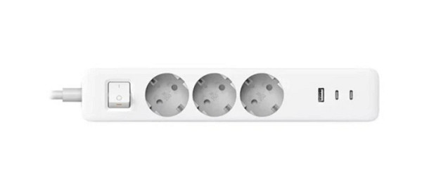 Xiaomi električni razdelilec 20W (2C1A), 3x vtičnica, 2x USB-C, 1x USB-A
