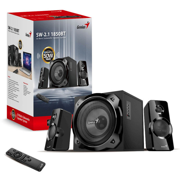 Zvočniki Genius SW-2.1 1850BT,Black,EU,100-240V