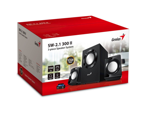 Zvočniki Genius SW-2.1 300 II,Black,EU,100-240V