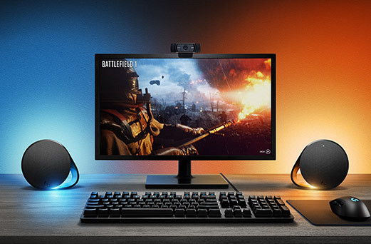LOGITECH G560 LIGHTSYNC Gaming Speakers 2.1 - BLACK - USB
