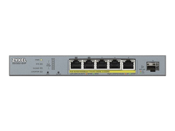 ZYXEL GS1350-6HP 6 webman.CCTV PoE sw.
