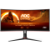 AOC Gaming CU34G2XP ukrivljen monitor - 86.4cm (34”), UWQHD (3440 x 1440), Fast VA, 1500R, 180Hz, 1ms (GTG), Freesync Premium, HDR400, 2x HDMI 2.0, 2x DP 1.4