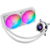 ASUS ROG Strix LC II 240 ARGB White Edition vodno hlajenje za procesor z Aura Sync in dvojnimi ROG 120 mm naslovljivimi RGB ventilatorji.
