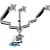 IcyBox IB-MS505-TI trojni namizni nosilec za monitorja do diagonale 32