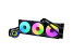 Komplet za tekočinsko hlajenje AIO Liquid Cooler Lian Li GALAHAD II Trinity 360 SL-INF, ARGB, črn