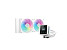 Komplet za tekočinsko hlajenje AIO Liquid Cooler DeepCool MYSTIQUE 240 WH ARGB, 240mm, RGB, LCD, bel