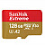 SANDISK Extreme microSDXC 128GB Class 10 UHS-I U3 V30 A2 4K UHD SD adapter SDSQXAA-128G-GN6MA spominska kartica